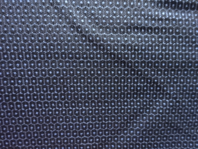 アンティーク　本場泥大島紬100亀甲男物着物